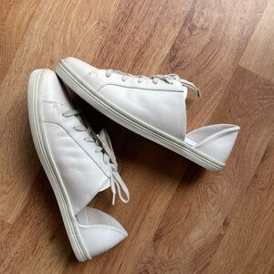 Freda Salvador White Leather Sneakers